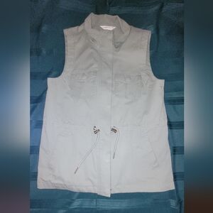 Womens Petite Small Top Vest Olive Color
